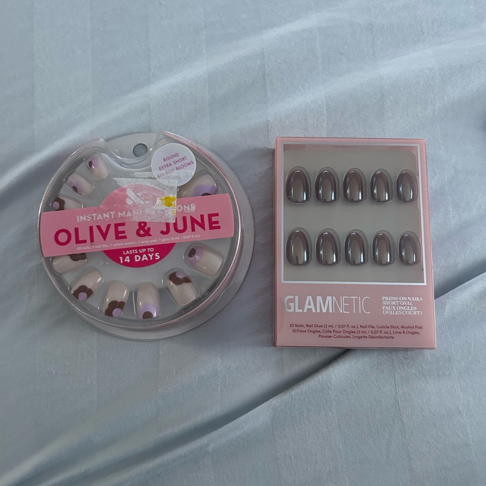 Olive & June and Glamnetic Nail Sets